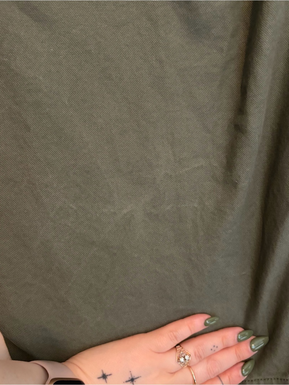 Women's Olive Green Utility Barrel Leg Chino Pants from Old Navy size 14 - Picture 9 of 9